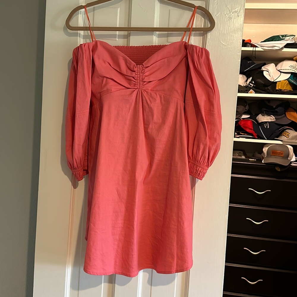 ALC Mila off the shoulder pink mini dress size 6 worn once